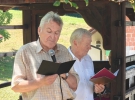 Recitator Ivo Puhar in povezovalec programa Franci Zorko