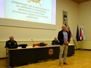 Pozdravni nagovor predsednika OZVVS Ribnica Marka Koširja